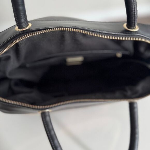 Cromia Black Italian Leather And Suede Satchel - Picture 10 of 10